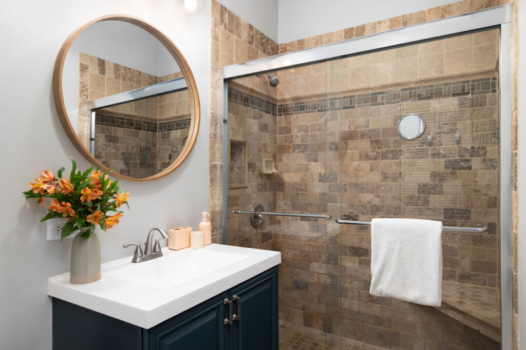 A Home's Bathroom Cleaned by Professional Maids and Housekeepers in Irving, TX
